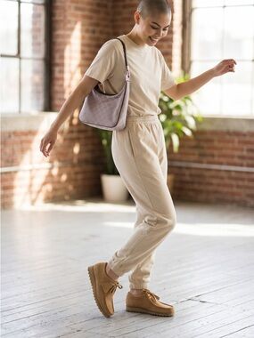 Clarks Tan Suede Shoes